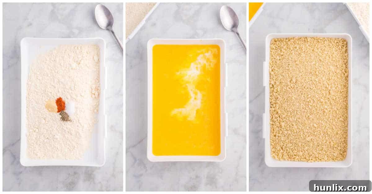 Steps to make hot honey chicken tenders.