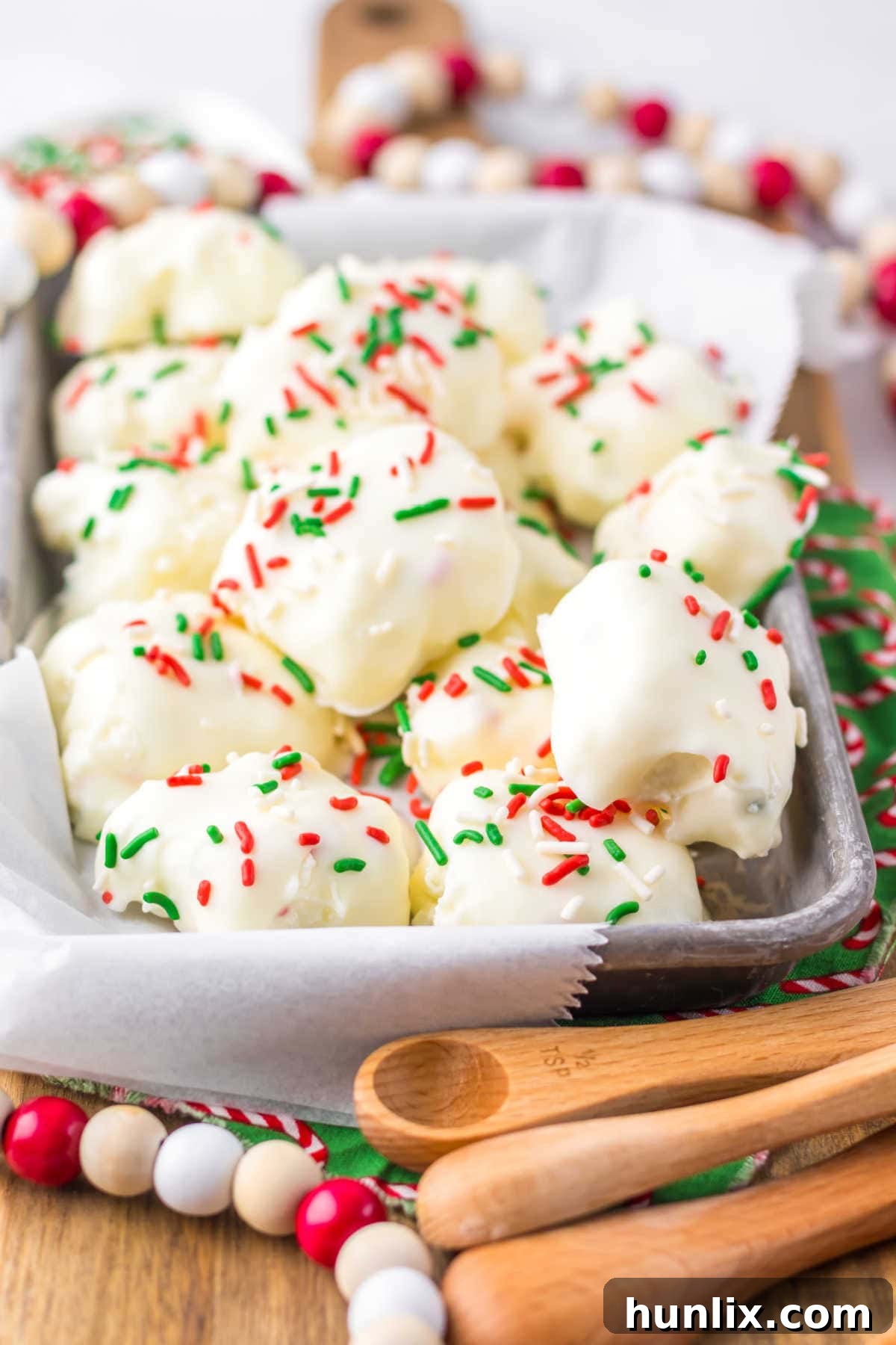 Cool Whip Candy on a baking tray, perfectly arranged for a holiday spread.