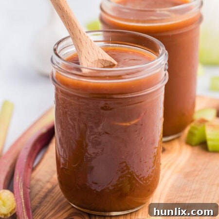 The recipe glass jars with a wooden spoon in one jar.