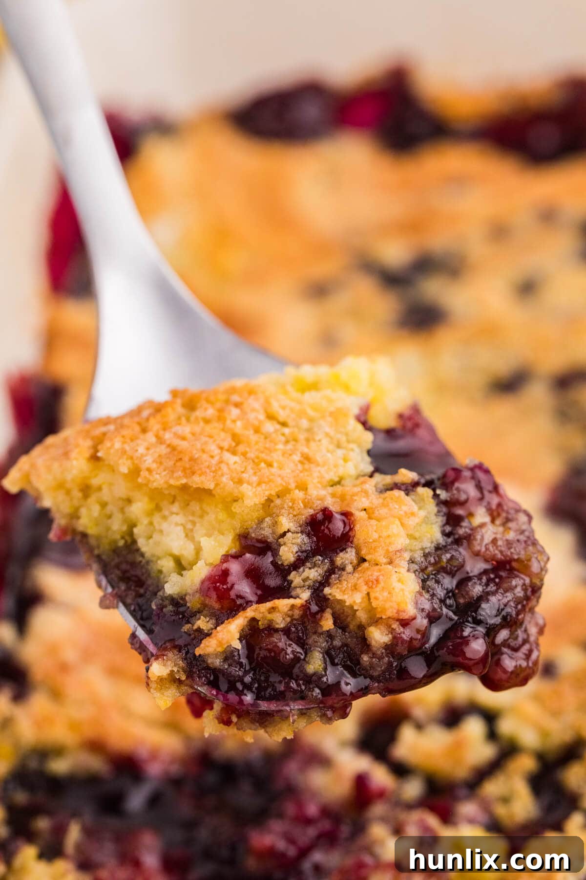 The recipe on a serving spoon.