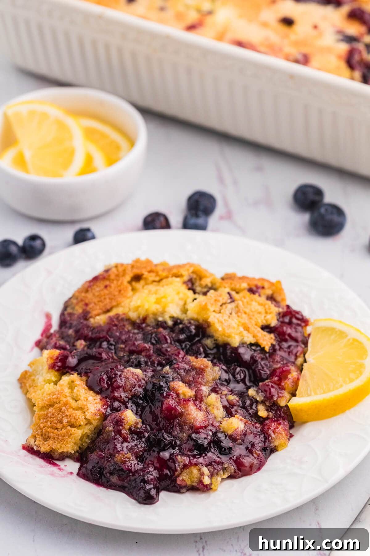 The recipe on a white plate.