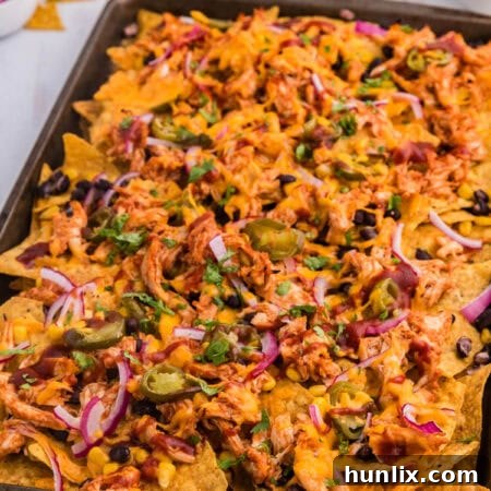 The recipe on a sheet pan.