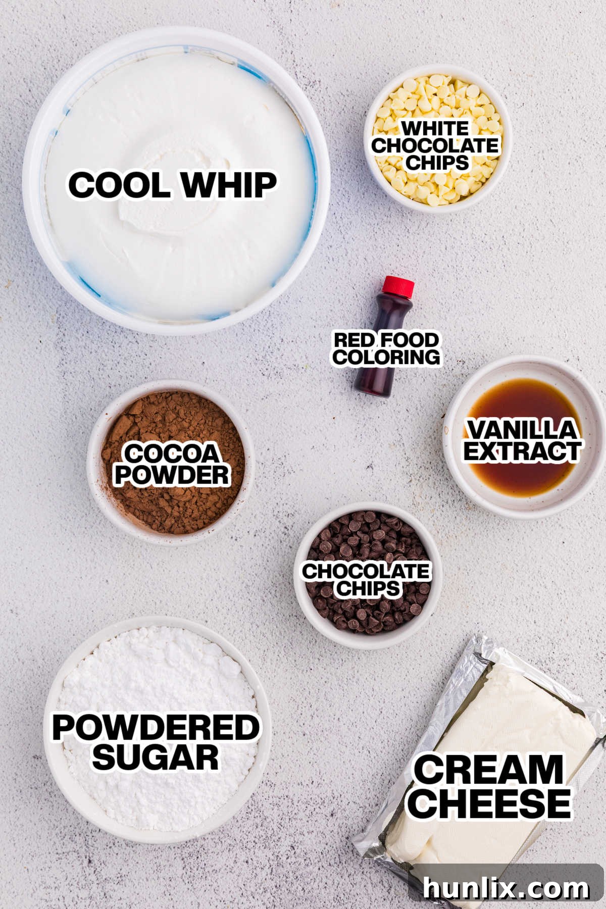 Ingredients on a light background.