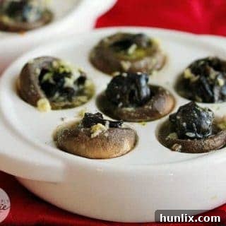 Escargots in Mushroom Caps with Garlic Butter