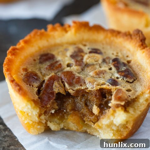 Low-carb Keto Pecan Butter Tarts, a guilt-free version of Canada's favorite dessert.