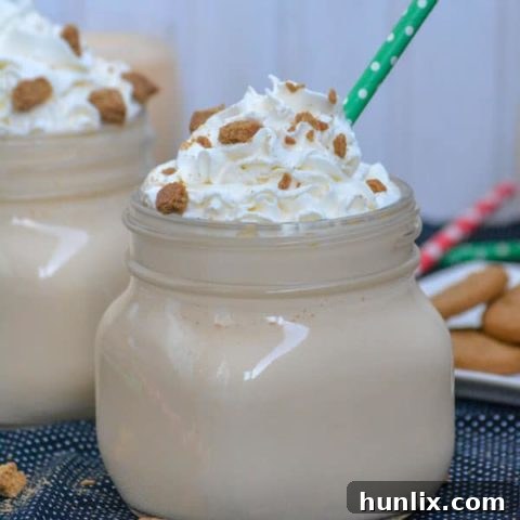 Indulgent Gingerbread Eggnog Milkshakes