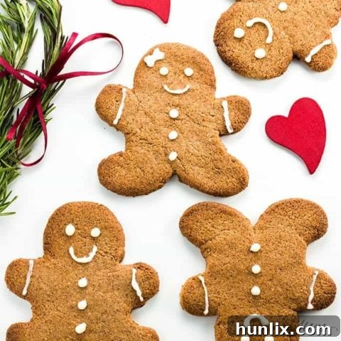 Keto Sugar-free Low Carb Gingerbread Cookies