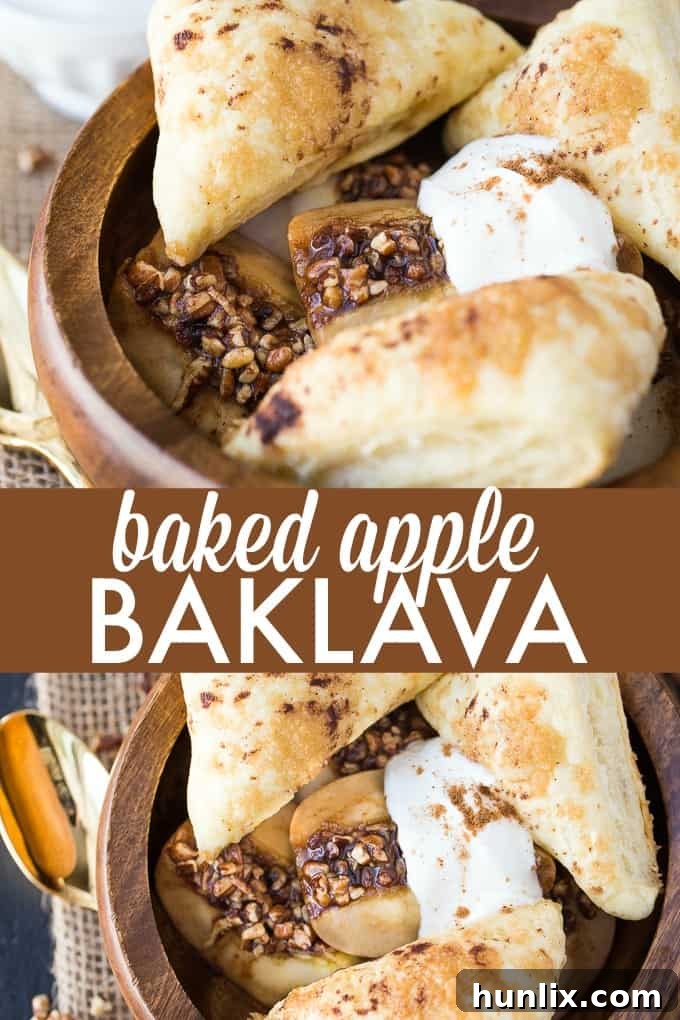 Spiced Apple Baklava 4 Baked Apple Baklava - Using convenient frozen puff pastry, these warm, apple flavoured bites are a twist on the traditional baklava we know and love! Best served warm, everyone will love the familiar flavours.