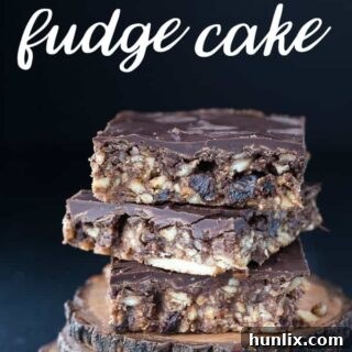 New Zealand Fudge Cake - a delicious no-bake treat