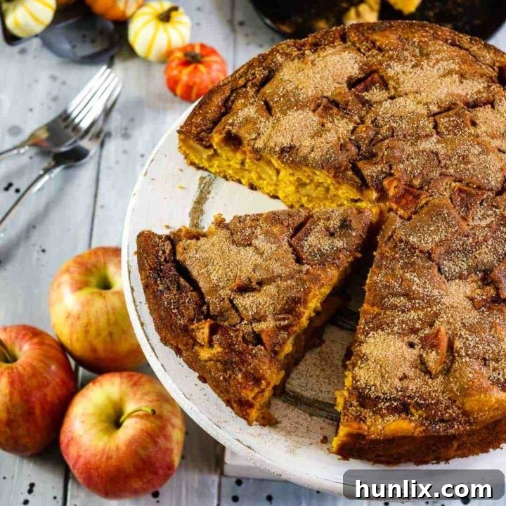 Cinnamon Apple Pumpkin Cake