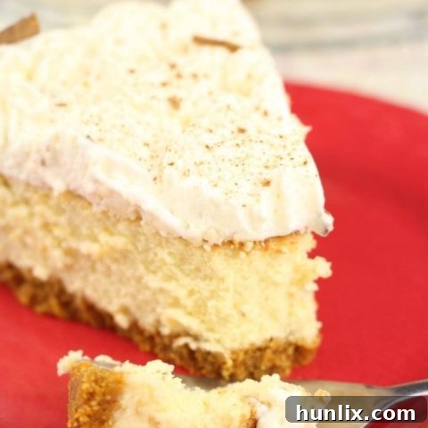 Pumpkin Eggnog Cheesecake