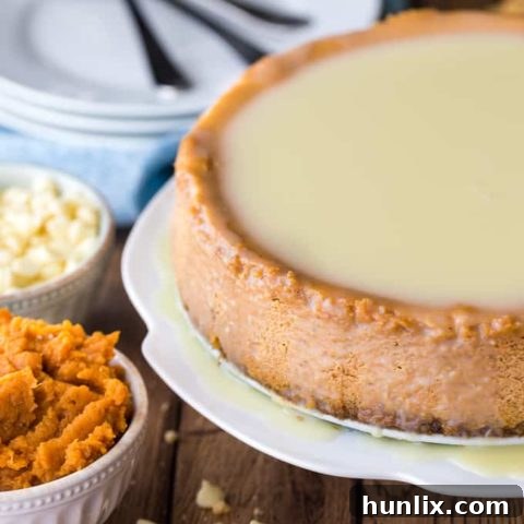 White Chocolate Pumpkin Cheesecake