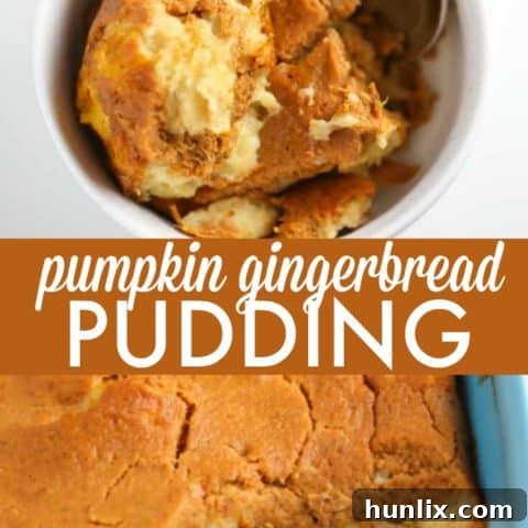 Pumpkin Gingerbread Pudding
