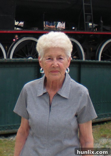 Simpsons June (1) Grandma June, a beloved family matriarch, smiling warmly