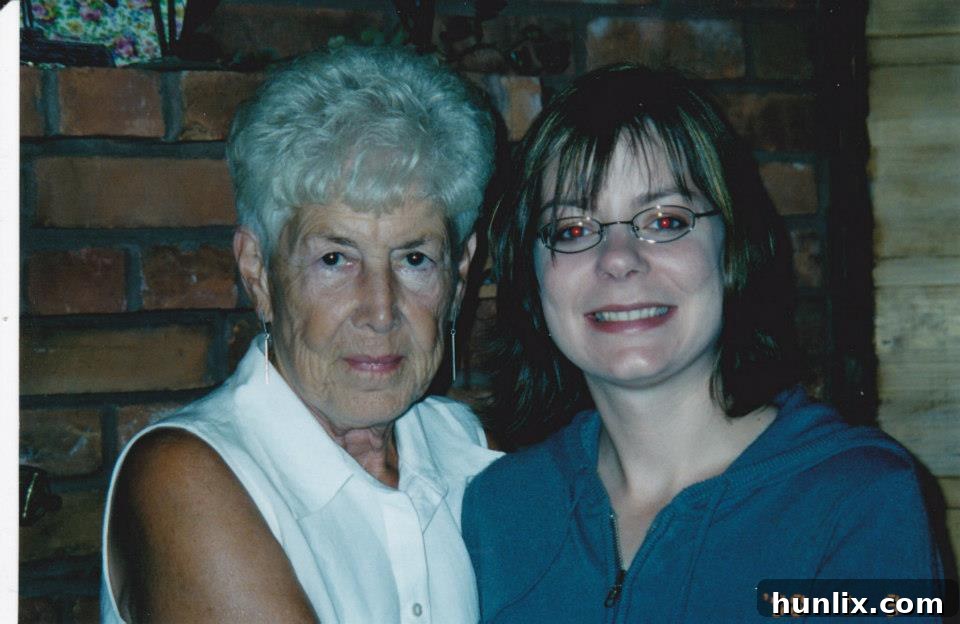 428869_10152376841910512_438661735_n Grandma June and her granddaughter in 2005, sharing a smile