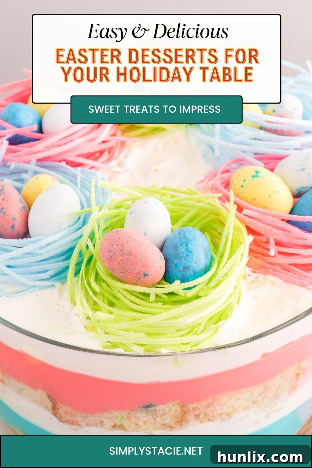 Spring's Sweetest Treats: Easter Desserts for a Joyful Celebration 2 A vibrant display of various Easter desserts, including cupcakes, cookies, and chocolate treats, set against a festive backdrop.