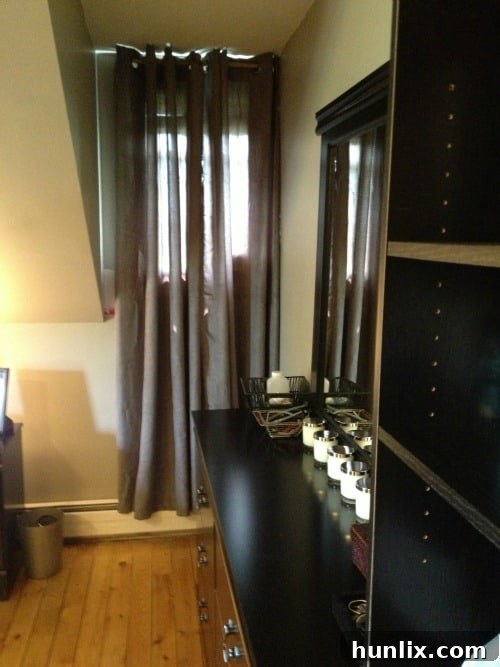 Decorated Dresser with Candles and Mirror - Master Bedroom