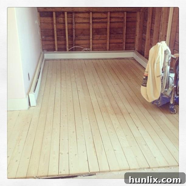 Professional Floor Sanding in Progress - Master Bedroom