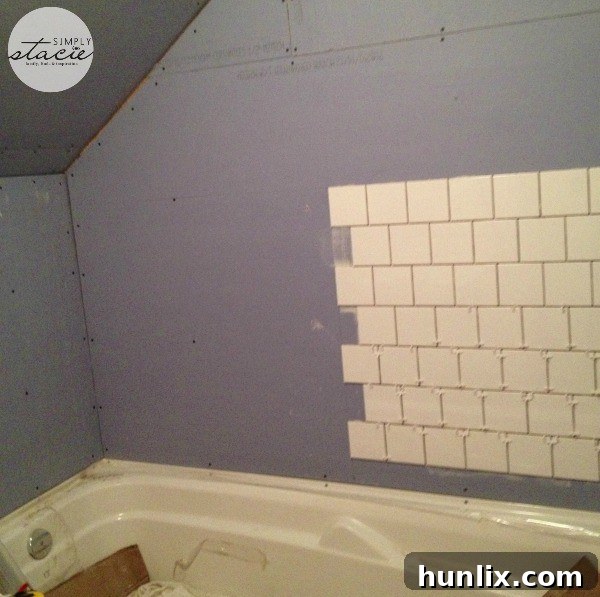The Upstairs Bathroom Glow-Up 4 Bathroom Renovation Design - Tile Backsplash and Color Palette Planning