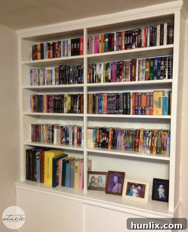 Living Room Makeover - Bookshelf detail