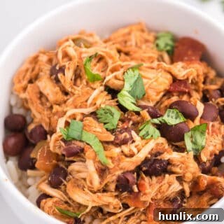 The recipe in a bowl, garnished.