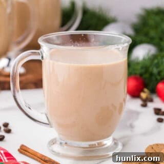 The recipe surrounded by Christmas decor.